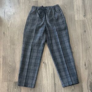 Babaton Charcoal Checkered trousers